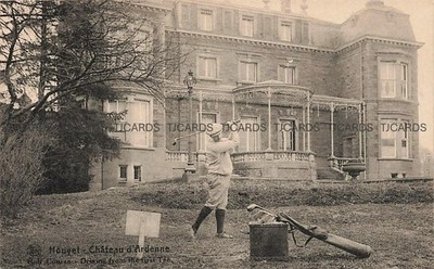 Frühe HOUYET Hotel du Chateau D'Ardenne GOLF Abfahrt Tee BELGIEN Postkarte