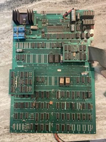 MS PACMAN Arcade Game PCB Board - 100% Complete But Untested. With Speed Up Rom