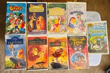 walt disney vhs tapes lot