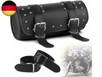 Universal Motorrad Satteltasche Werkzeugtasche PU Leder Wasserdicht Runde