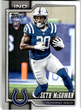 2026 Topps Flagship Football #388 SETH MCGOWAN Indianapolis Colts RC