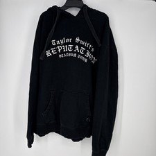 Taylor Swift Reputation Stadium 2018 Tour Black Hoodie Medium M Zip Sweater Rare