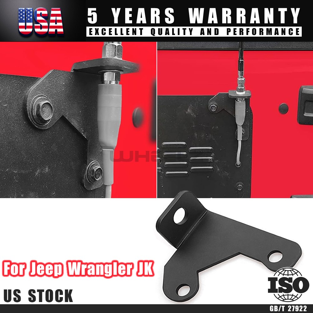 Upgraded Spare Tire Antenna mount Bracket For Jeep Wrangler JK JKU 2/4Door 07-17