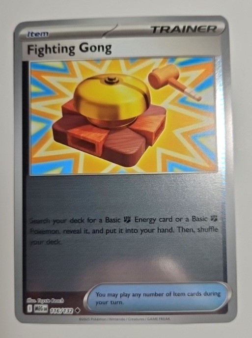 Fighting Gong 116/132 Me01: Mega Evolution Reverse Holo 🔥 Pokemon 🔥
