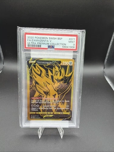 Zamazenta V Pokémon SWSH: Sword & Shield Promo SWSH077 PSA 9 Full Art Holo Card