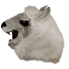 Celebrate Halloween Llama Mask With Faux Fur For Adults