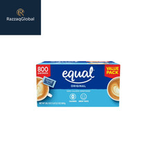 EQUAL Zero Calorie Sweetener, Sugar Substitute, 800 Packets