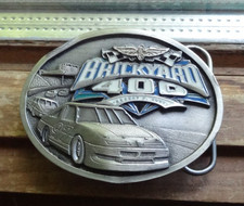 Vintage 1996 Brickyard 400 NASCAR Belt Buckle Siskiyou Made in USA Pewter H-3