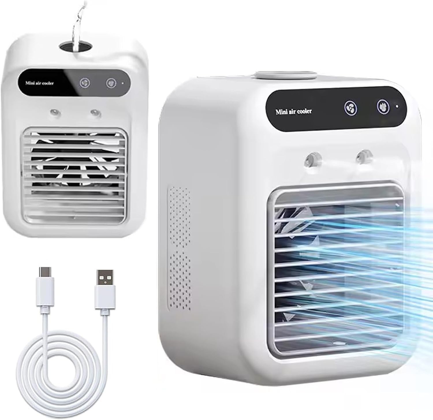 Glacier Breeze AC, 2025 Best Portable Air Conditioner, Quiet Mini Evaporative Co
