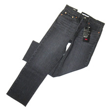 NWT Levi's Wedgie Straight in Washed Black Fray Hem Denim Crop Jeans 27
