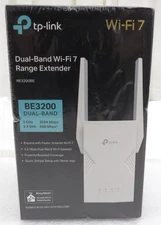 TP-Link RE223BE BE3200 Dual Band Wi-Fi 7 Range Extender White