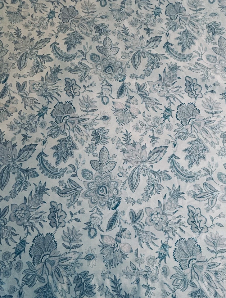 SÁBANA PLANA KING ALGODÓN FLORAL PAISLEY AZUL GRAN PATRICIO Foto 4 de 4