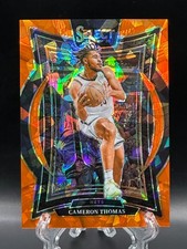 Cameron Thomas 2024-25 Panini Select Concourse Orange Cracked Ice Prizm /275 #50