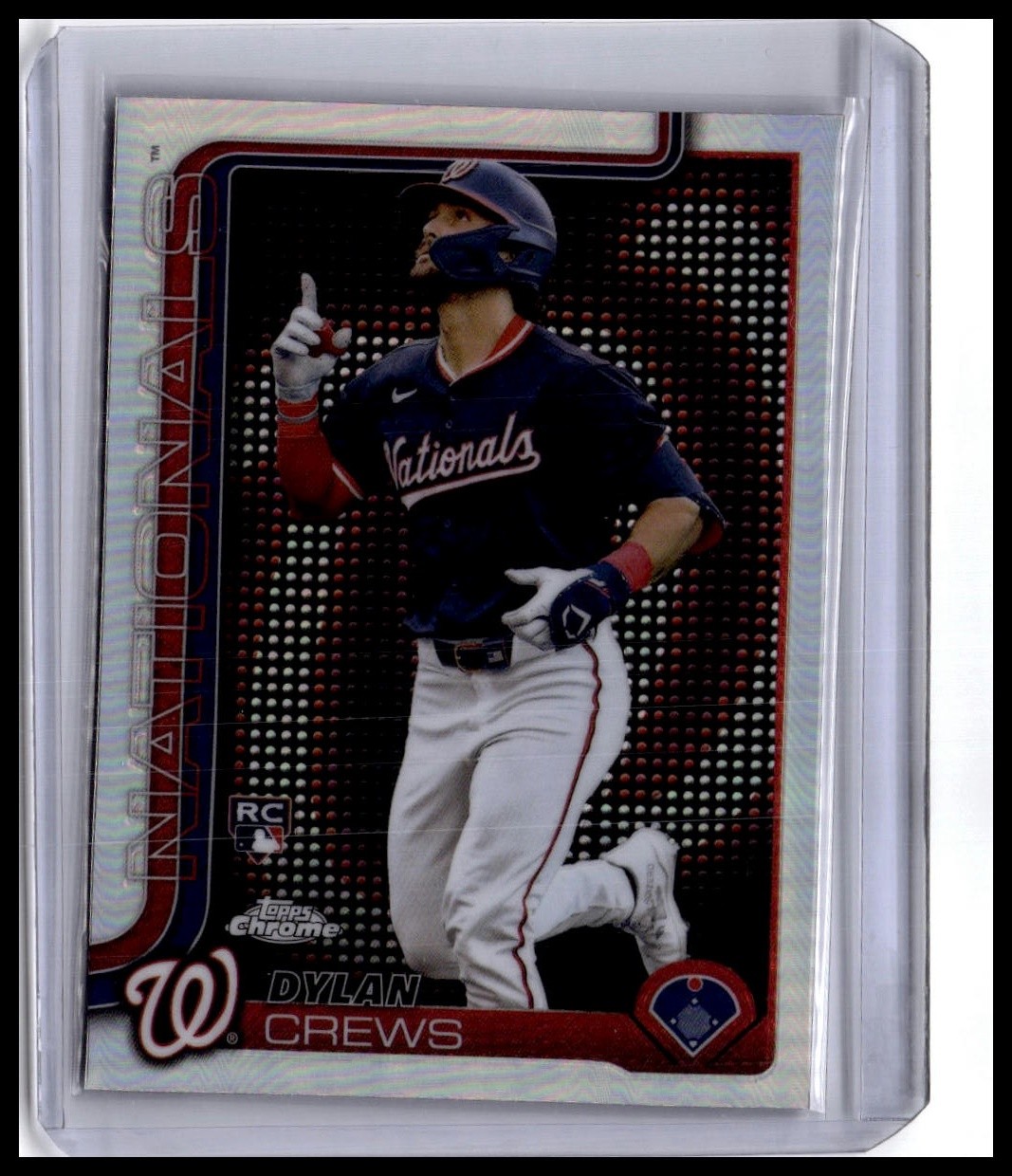 2025 Topps Chrome #146 Dylan Crews Lightboard Logo Variations