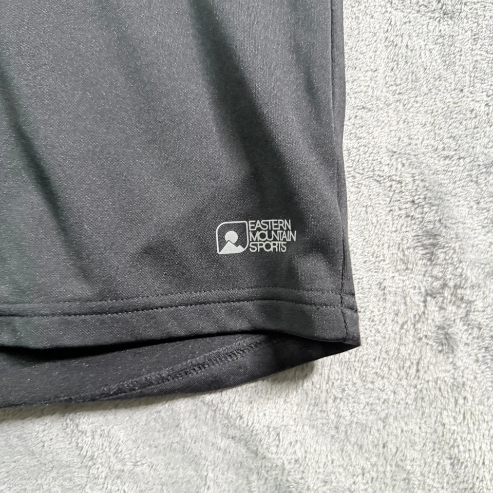 Pullover Eastern Mountain Sports con cremallera de cuarto para hombre mediano negro manga larga Foto 3 de 4