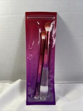 F.A.R.A.H Blush  Highlight Shade  Blend Makeup Brush Set Pink Purple New