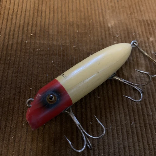 Southbend Bass Oreno Vg Or Better Condition Wood Glass eyes 