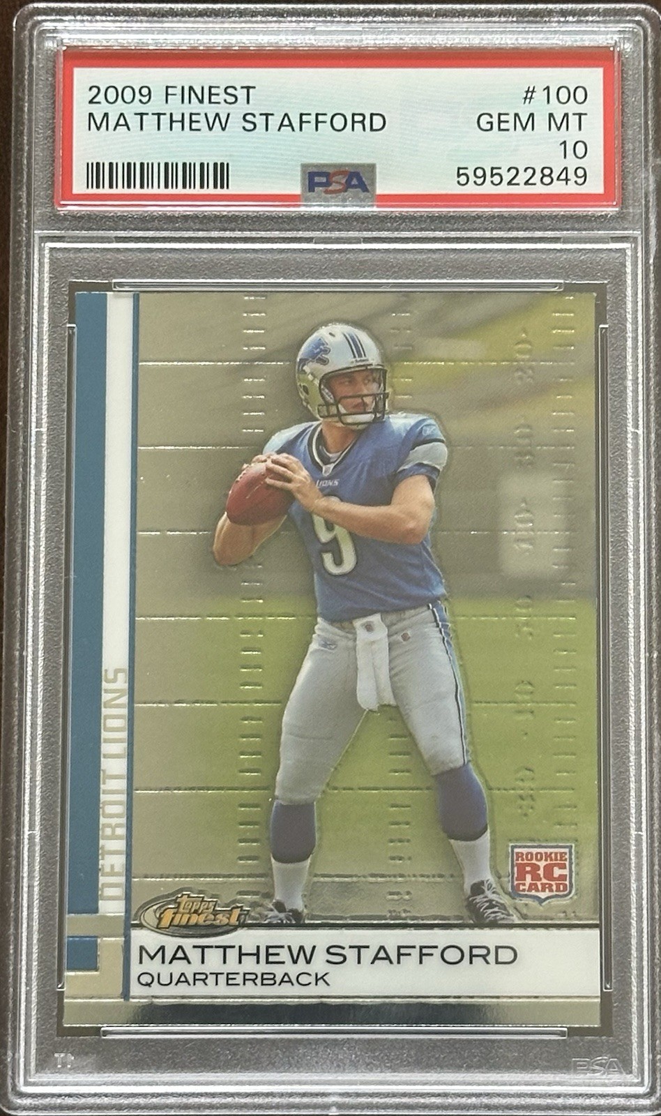 Matthew Stafford Finest #100 Base