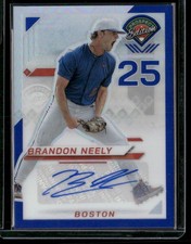 2025 Panini Prospect Edition #18 Brandon Neely Holo Prospect Ticket - Blue #/149