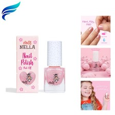 Itsy Glitsy Hippo Glitter Pink Nail Polish – Non-Toxic & Odor-Free for Kids