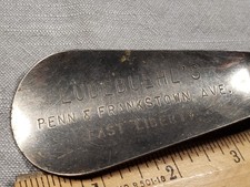 Vintage Metal Shoe Horn Ludebuehl's Shoes Pittsburgh PA C16