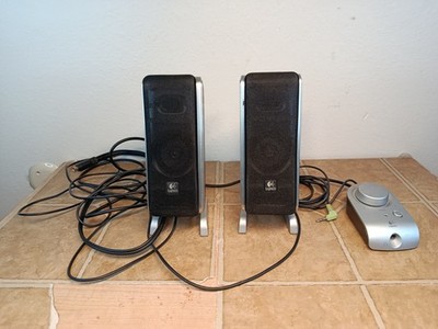 Logitech Z-3 Replacement Satellite Speakers & Volume Control Unit Pod