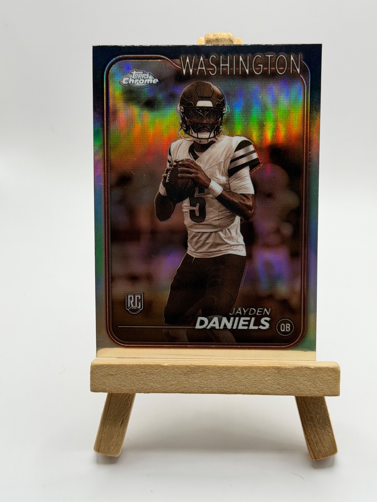 2024 Topps Chrome - Rookie Jayden Daniels #201 Sepia Refractor (RC)