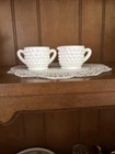 Fenton Milk Glass Hobnail Creamer and Sugar Small Set Of 2 Vintage