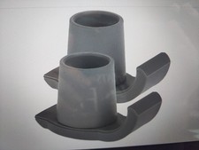 Universal Walker Ski Glides - 2 Pack Gray Replacement Feet