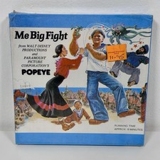 Vintage Walt Disney Popeye Me Big Fight Super 8mm Cartoon Sound Color NOS