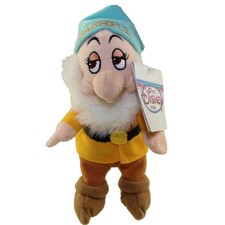 Disney Bean Bag Plush - BASHFUL Snow White  the Seven Dwarfs  10 inch - Mint