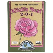 Down To Earth Organic Alfalfa Meal All-Natural Fertilizer 2-0-1, 4 lbs