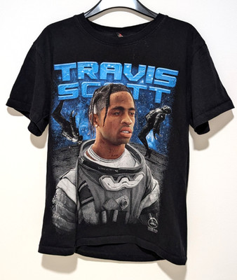 Travis Scott T-Shirt Look Mom I Can Fly Astroworld Vintage Style Grafik Rap Tee