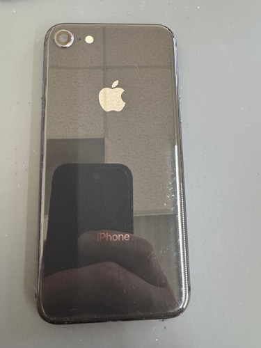 Apple iPhone 8 Housing Back Genuine OEM - Space Gray Black - Picture 1 of 3
