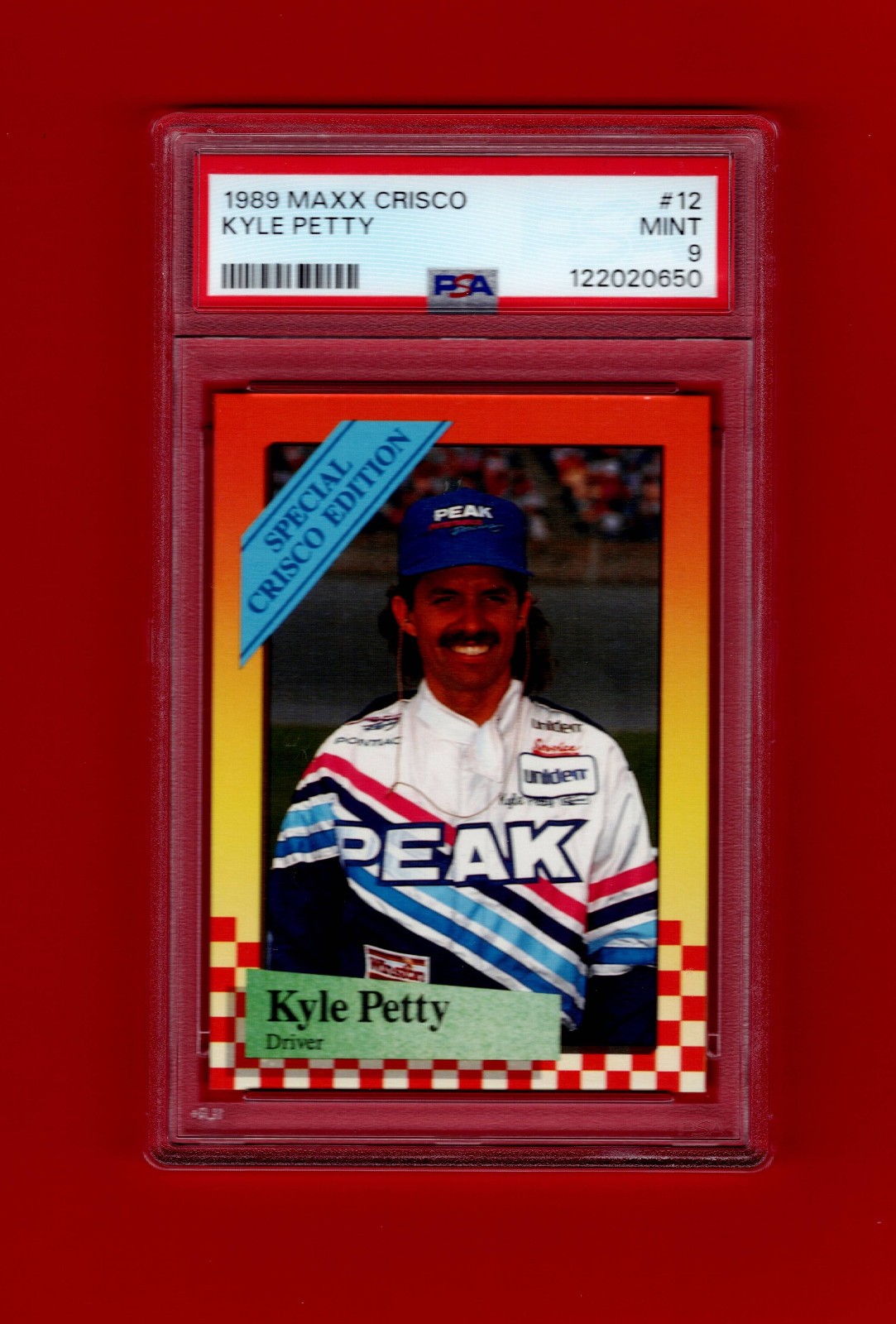 1989 Maxx  CriscoRacing  #12 Kyle Petty RC PSA 9  Mint $$$$$