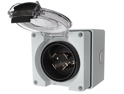 STARELO 30 Amp Generator Power Inlet Box NEMA L14-30P,125/250 Volt 7500W, ETL