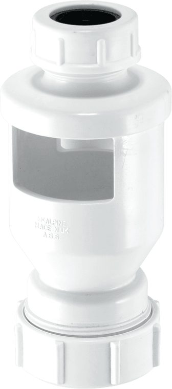 McAlpine One Piece Tun Dish 19/23mm Universal Inlet x 1.25"" Universal Outlet
