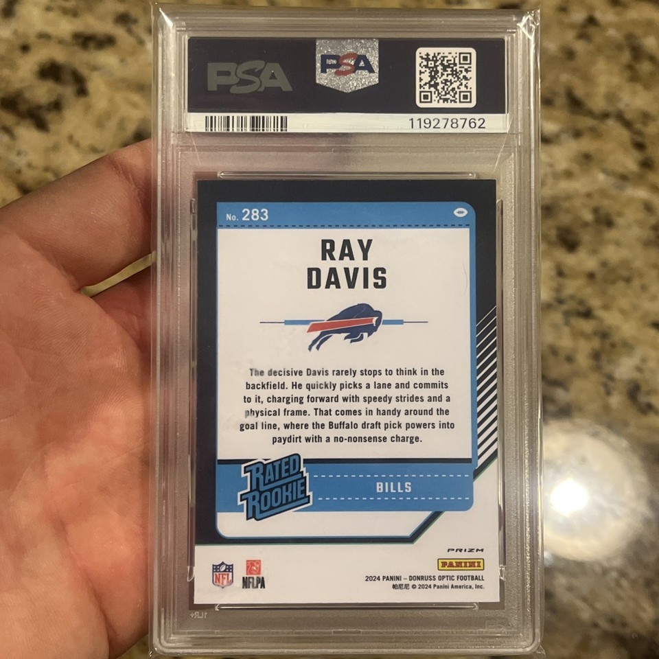 2024 PANINI DONRUSS OPTIC #283 RAY DAVIS RC Purple Scope PRIZM GEM MINT ...