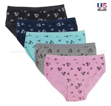 Floral Cotton Breathable Bikini Women Underwear Hipster Panties Assorted Pack 5