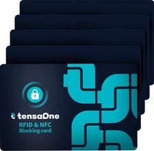 5 Pack RFID Blocking Card, One Card Protects Entire Wallet Purse, NFC Contact...