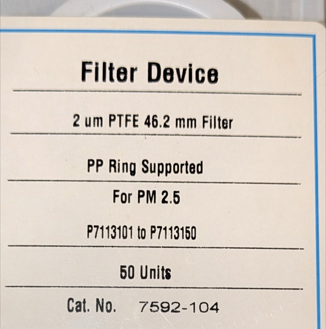 Lot of 3 New Boxes of Whatman Filter Devices for PM 2.5 Testing (No. 7592-104)