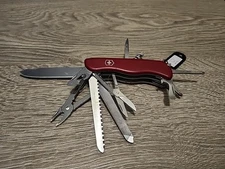 Victorinox WorkChamp 111mm Swiss Army Knife - Red, Used, Good Condition