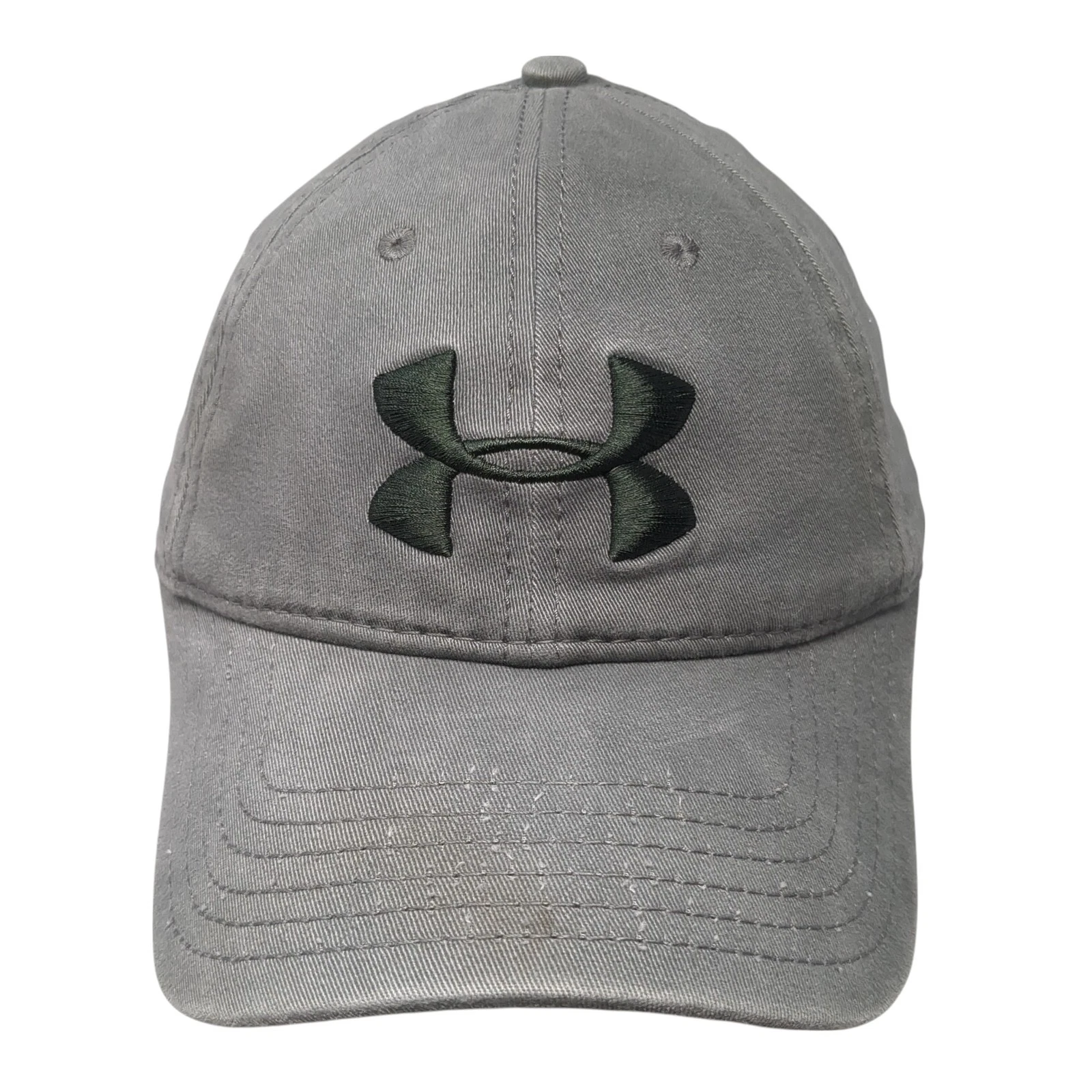 Under Armour Fitted Baseball Cap Gray Large Lightweight Embroidered 6 Panel