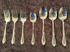 Faberware Cameo Salad Forks or Soup Spoons or Teaspoon Your Choice FREE SHIP