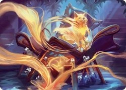 Inquisitive Glimmer Art Card #17 Duskmourn: House of Horror MTG