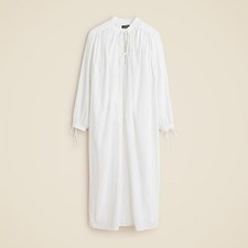 NWT J Crew Airy Gauze Cotton Tunic Dress White M