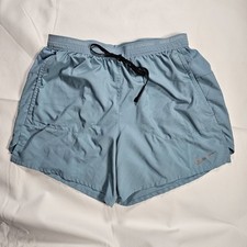 Nike Running Dri-FIT 2-in-1 Shorts Women s Medium Blue Lined Athletic