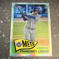 Topps Chrome 1965 Topps Redux Francisco Lindor #TH65-19 New York Mets Refractor 