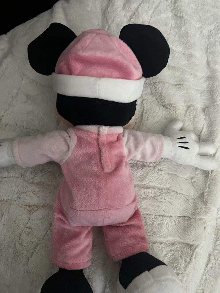 DISNEY Minnie Mouse Stuffed Doll 13” in Aristocats’ Marie Pajamas “Rare Find” - Image 4 of 4