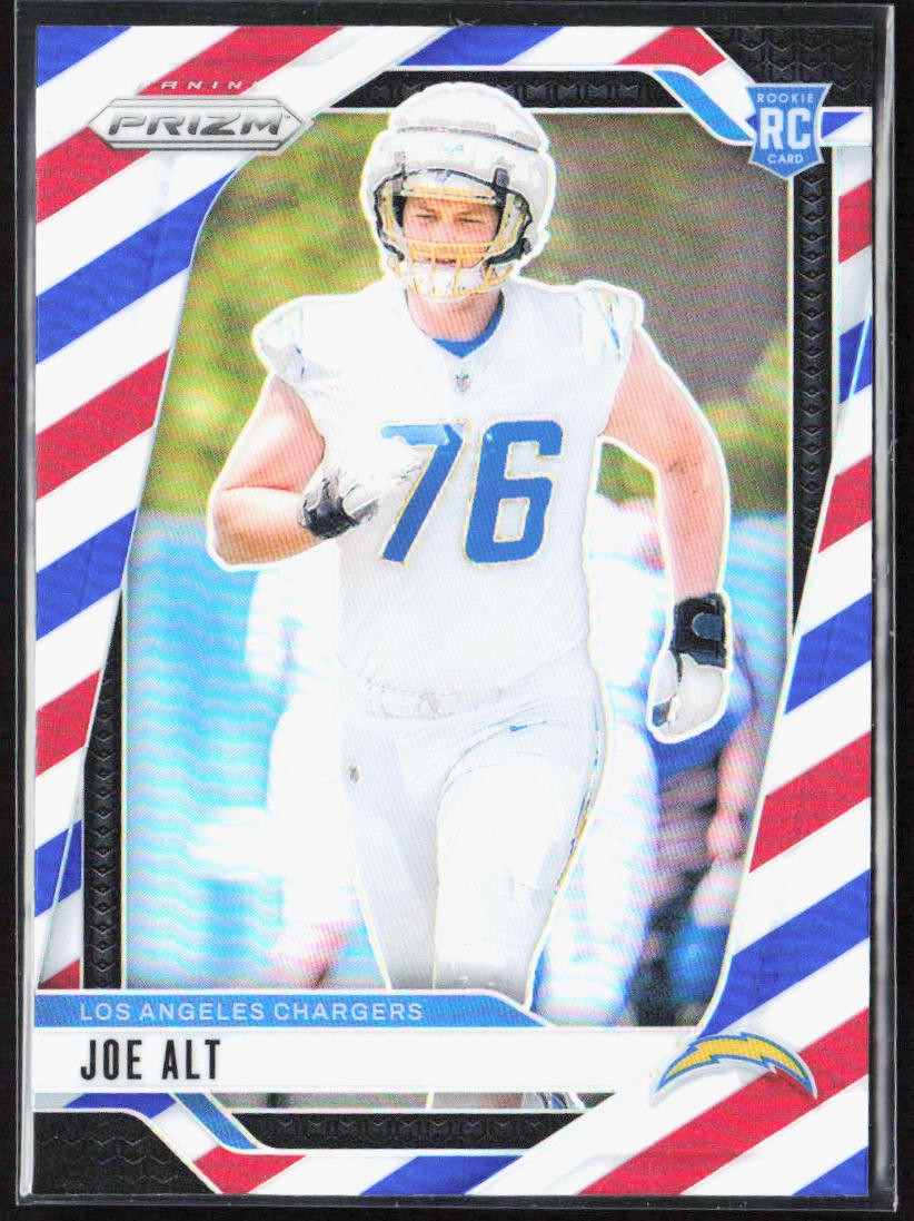 2024 Panini Prizm Joe Alt Red White Blue Rookie #353 Chargers